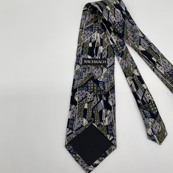 Bachrach Silk Mens Neck Tie‎ Abstract USA Made Martin Wong Screenplay Lot of 2 - Picture 9 of 10